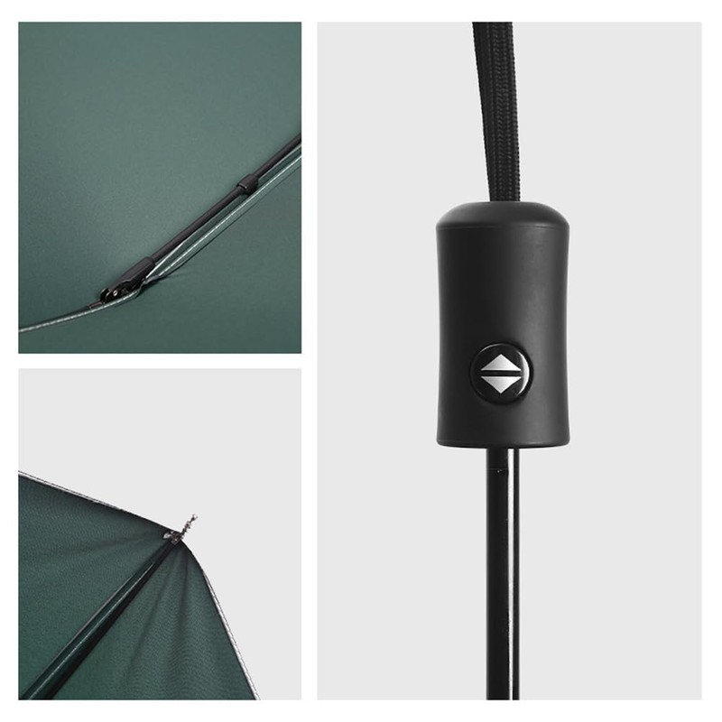 ThreeH Compact Travel Umbrella Automatic Open and Close Silver Coating