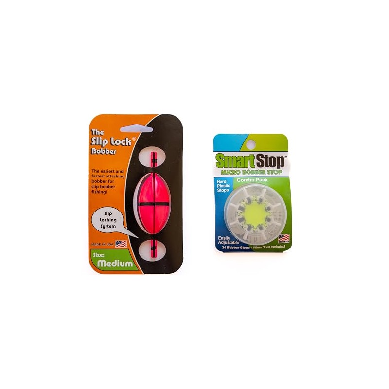 Pink Smart Slip Lock Bobber and Smart Stop Micro Bobber