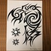 Large Tribal Temporary Tattoos, Big Totem Tattoo Stickers for Men