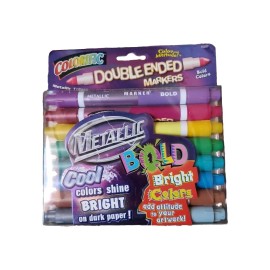 Foohy Vintage COLORIFIC  DOUBLE ENDED Metallic Colors METALLIC MARKER BOLD