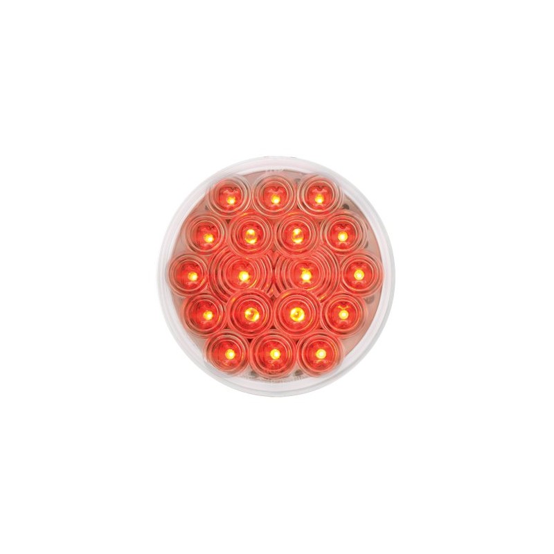 Grand General 76453 Red 4" Round Fleet 18-LED Stop/Turn/Tail Sealed