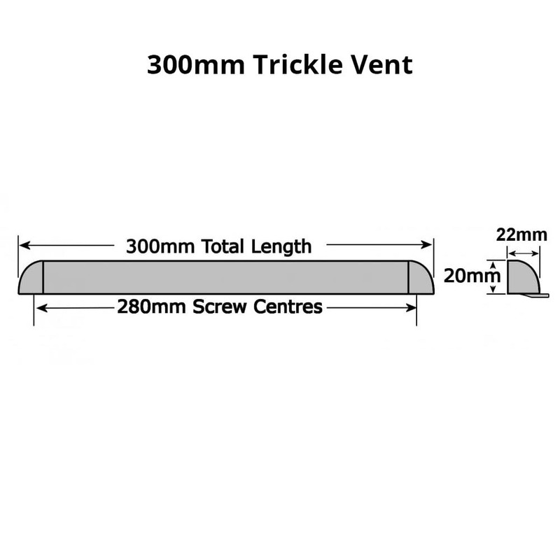 GB DIY Store 5 x uPVC Window Trickle Slot Vent