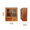 Primo Supply Wood Storage Cabinet with Clear Display Door -