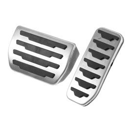X AUTOHAUX 2pcs Brake Pedal Pad Gas Accelerator Pedal Cover for Land Rover