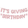 Fulmoon Pre Strung It's Giving Birthday Banner Sparkle Banner Birthday