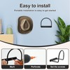 RdjEokf 4 PCS Cowboy Hat Rack, Metal Wall Mounted Baseball