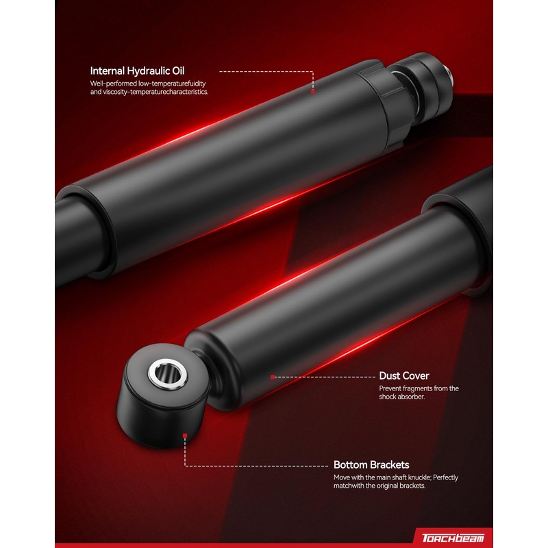 Torchbeam 4pcs Suspension Struts Shocks Complete Assembly for Ram 1500