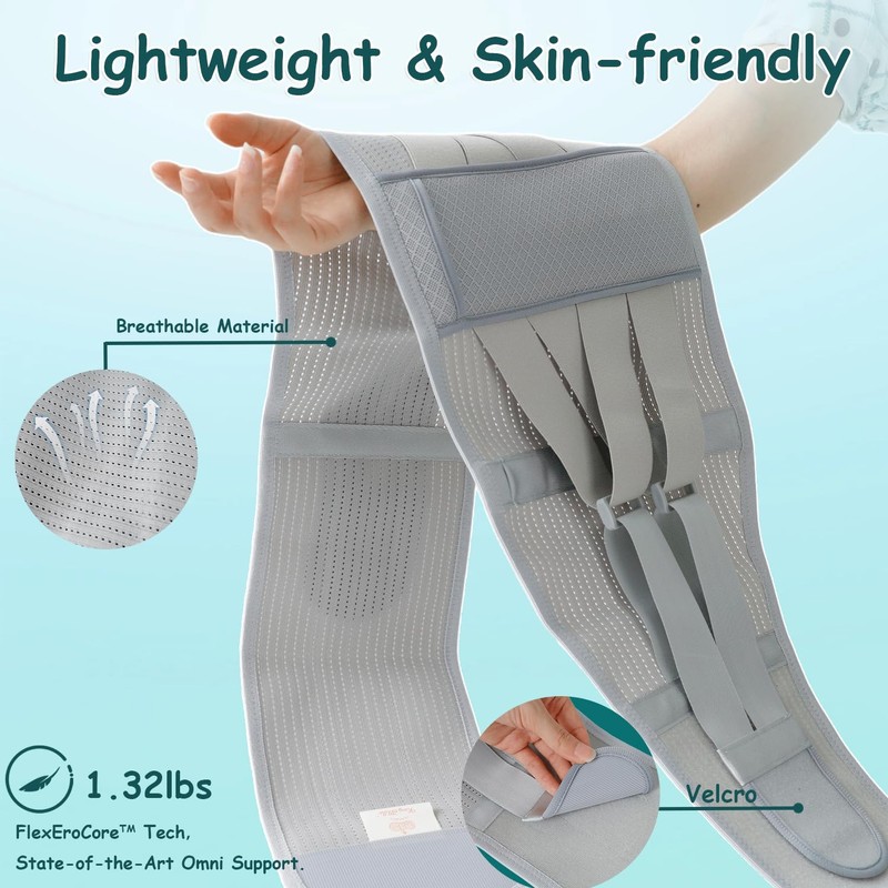 King Mills Plus Size Back Brace for Lower Back Pain,