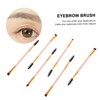 SAFIGLE 6Pcs Angled Eyebrow Spoolie Brushes for Makeup Artists Beginners