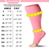 Mojo Compression Socks - 4XL Knee-Hi Extra Wide Pink Support