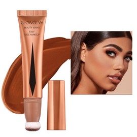 Liquid Contour, Contour Wand Stick Waterproof Lightweight Cream Contour Stick Face Contour Makeup Long Lasting Smooth Liquid Bronzer Natural-Looking