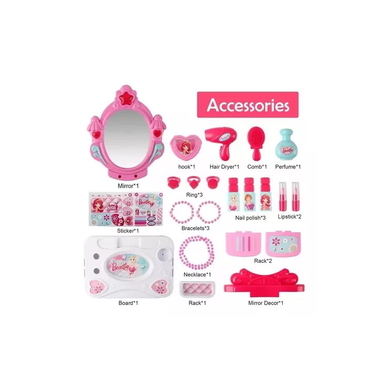 Innovaciones Beauty Set Tocador Maletin Maquillaje Transportable 3 En1