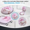 SANILO Wooden Toilet Seat with Soft Close [ROUND] - Decorative,