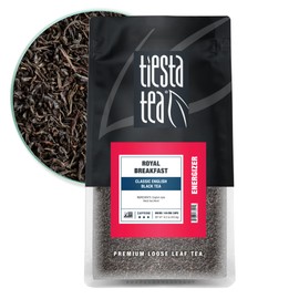 Tiesta Tea - Royal Breakfast | Loose Leaf | Classic English Black Tea | Premium High Caffeine Hot & Iced | Brews up to 200 Cups | 16oz Resealable Bulk Pouch