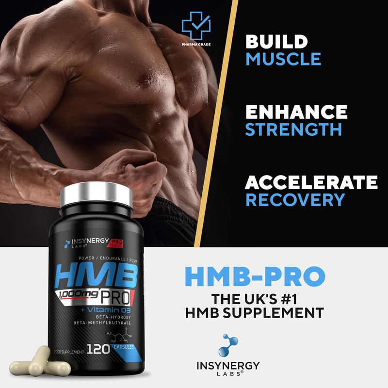 Insynergy Labs HMB Pro 1,000mg & Vitamin D (Superior Absorption