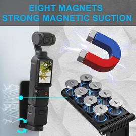 Insta 360 X4 Magnetic Mount Stand, with 1/4 Screw Tabletop Base Holder Bracket Camera Accessories for Insta360 X4 X3 X2 X ACE Pro RS R GO 2 3S, Go pro Hero 13 12 11 and DJI OSMO Action 5 Pro 4 3 2