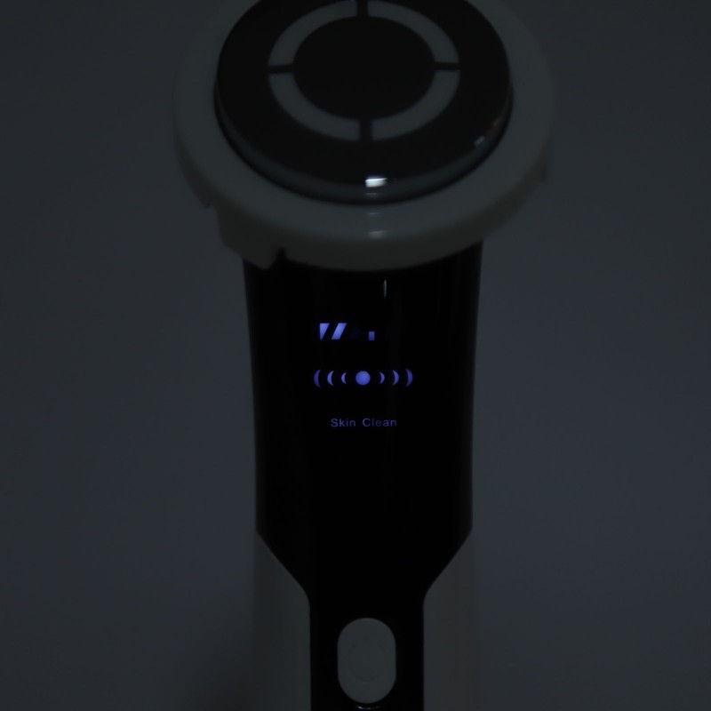 USB Muti Function Facial Massager Red Blue Led Heating Vibration