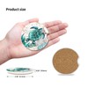 2 Pack Sea Turtles Pattern Absorbent Car Coasters for Cup