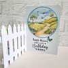 Katy Sue White Picket Fence Shaped Card Blanks & Matching