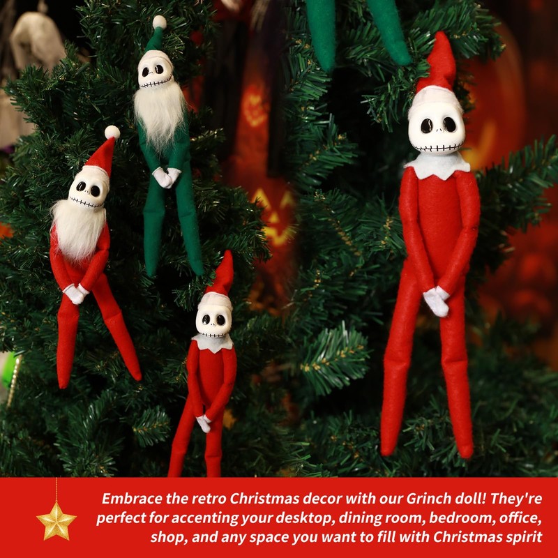 AENEY Jack Skellington Plush Toy, Nightmare Before Christmas Tree Decorations,