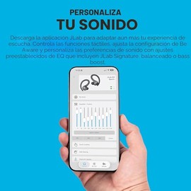 JLab, Go Sport+, auriculares de entrenamiento verdaderamente inalámbricos, auriculares deportivos Bluetooth, llamadas claras, grafito