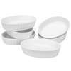 Foraineam Set of 8 Pieces Porcelain Ramekins, 6 Ounce Oval