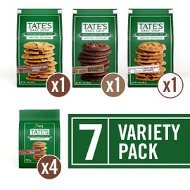 Tate's Bake Shop Chocolate Chip Cookies Variety Pack, 7 Bags