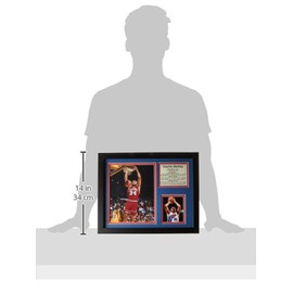 Legends Never Die "Charles Barkley 76ers" Framed Photo Collage, 11 x 14-Inch, (12300U)