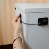 Multi-Purpose Password/Key Lock for Reinforced Doors, Refrigerators, Lockers, Wardrobes, Windows, & Drawers Glass Door 2ea