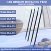 YzusGomumu 4Pcs Window Moulding Trim Weatherstrip Window Seal Compatible with