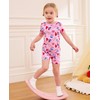 babee Reshinee Bamboo Viscose Toddler Girls Kids Pajama Sets Short