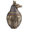 Rare Egyptian Anubis Dog Memorial Urn Canopic Jar