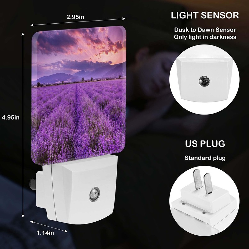 Jahiona LED Night Light Lamp with Smart Sensor Dusk to