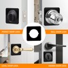 Door Knob Backing Plate Square, 2Pcs Door Knob/Deadbolt Reinforcement Plate