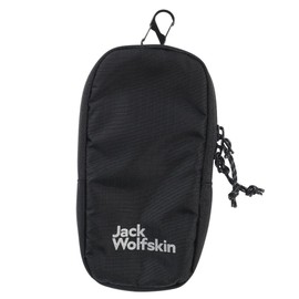 Jack Wolfskin Mini Pouch, 0.2 gal (0.5 L) (Includes Carabiner, Small Accessories) [2011631 / JP FL HIKER GLASS CASE] Travel 6000_black