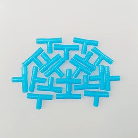5/16''(8mm) Barb Fitting Plastic Tee T-Connector (20-PACK) for Water/Air