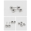 Ball Screw Back Earrings for Women 925 Sterling Silver Hypoallergenic