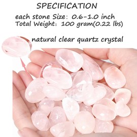 XIANNVXI Rock Crystals Gemstone Large Tumbled Stones Minerals Stones Worry Stone Gepolijste Natural (100G)