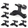 KOVOSCH 6 Pack Hinge Pin Door Stopper Black - Adjustable