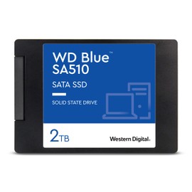 Western Digital WDS200T3B0A-EC SA510 Internal WD Blue SATA SSD, 2 TB 2.5 Inch (Read: Up to 560MB/s Write)