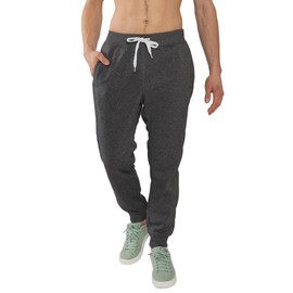Southpole Men's 1570 Basic Active Fleece Jogger Sweatpants, Heather Charcoal A, M