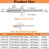 Sunxeke 80pcs Aluminum Large Flange Blind Rivets,3/16" x 3/4", Flange