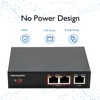 3 Port Gigabit PoE Extender,1 in 2 Out Work with