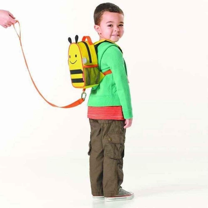 Skip Hop Zoo Let Mini Backpack with Rein, Bee