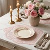 Amabro 4Pcs Lace Doilies for Tables Retro French Style Lace
