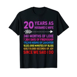 20 Year Funny Wedding Anniversary T-Shirt