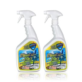 MiracleMist Instant Cleaner for Indoor and Outdoor Use, 32 oz | 2 Pack (64 OZ Spray)