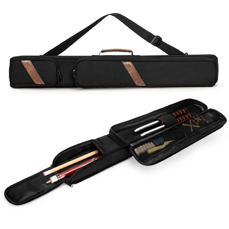 Rexmica Pool Cue Case Holds 1 Butt and 1 Shaft,