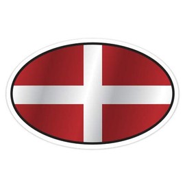 GT Graphics Sovereign Military Order of Malta Flag Oval - Vinyl Sticker Waterproof Decal