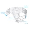 MoliCare Premium Elastic 6D Adult Incontinence Brief L Moderate Absorbency